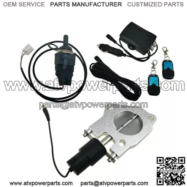 2-inch electric exhaust valve with remote control switch and manual