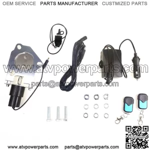 2.25-inch electric exhaust valve with remote control switch and manual