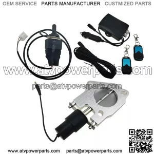 2.5-inch electric exhaust valve with remote control switch and manual