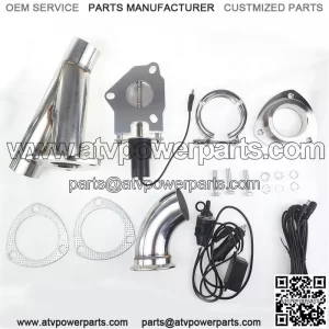 2.5-inch electric exhaust valve manual control