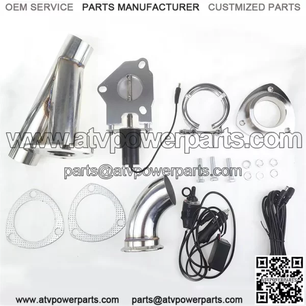 2.5-inch electric exhaust valve manual control