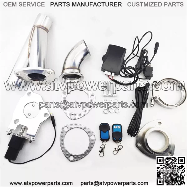 2-inch electric exhaust valve remote control and manual