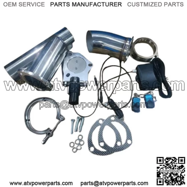 2.25-inch electric exhaust valve remote control and manual