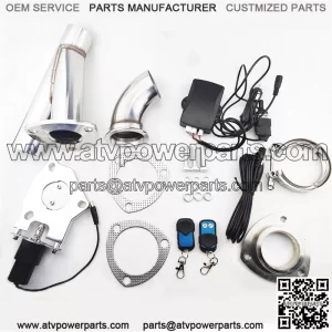 3-inch electric exhaust valve remote control and manual