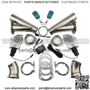 2.25-inch electric exhaust valve remote control and manual 2-in-1