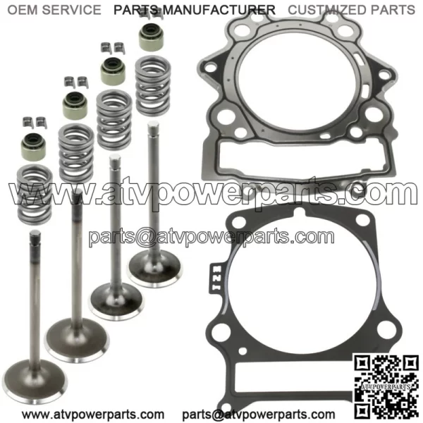 Cylinder Intake Exhaust Valve Kit for Yamaha Raptor 700 YFM700R 2006-2014 (For: Yamaha Raptor 700)