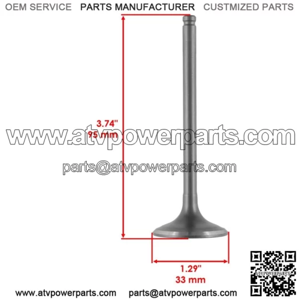 Intake & Exhaust Valve for Honda TRX420FE1 TRX420FM1 FourTrax Rancher 2014-2021 (For: Honda) - Image 3