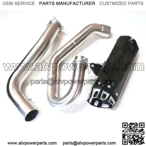 Black G2 Full System Exhat Pipe Yamaha 700 2015+ For: More than one vehicle