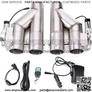 3-inch double-open integrated Y-type exhaust valve remote control 2-in-1