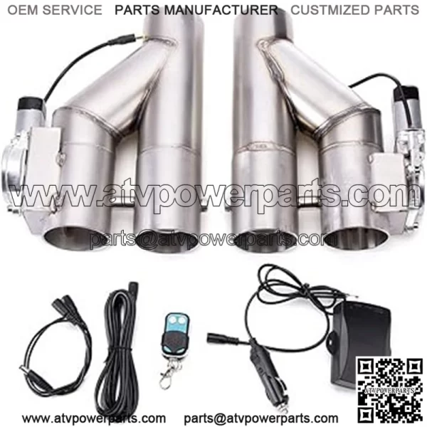 3-inch double-open integrated Y-type exhaust valve remote control 2-in-1