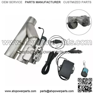 2.5-inch integrated straight exhaust valve remote control and manual