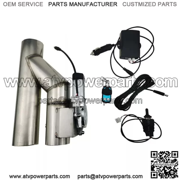 3-inch integrated straight exhaust valve Remote control and manual