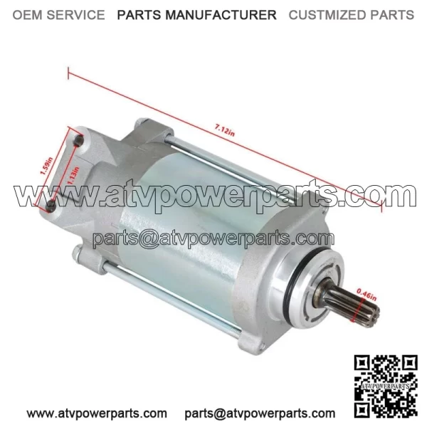 Starter Motor for Arctic Cat 1000 Prowler XTZ 2009-2013 Thunder Cat 2008-2010 - Image 2