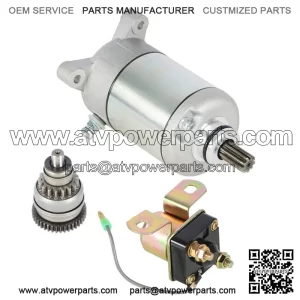 Fit For Polaris Sportsman 500 NEW Starter Drive & Relay Solenoid 1996-2002