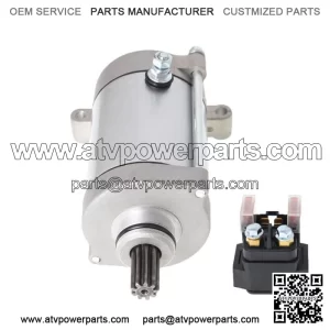 Starter & Relay Solenoid for Yamaha Rhino 660 YXR660 2004 2005 2006
