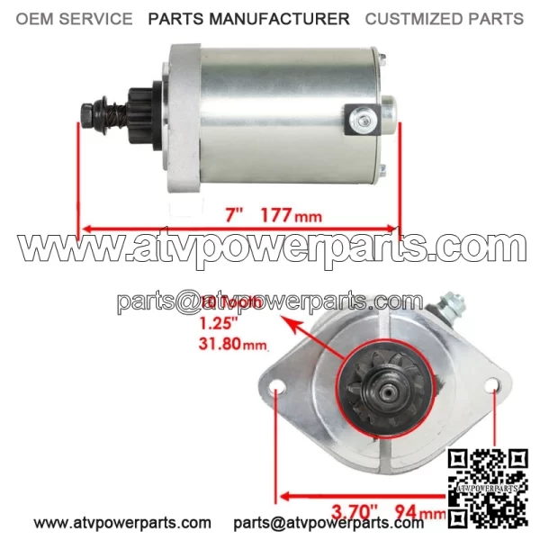 Fits For Kawasaki 21.5-24Hp FR651V 21163-0749 Zero Turn Mower Starter Motor - Image 2