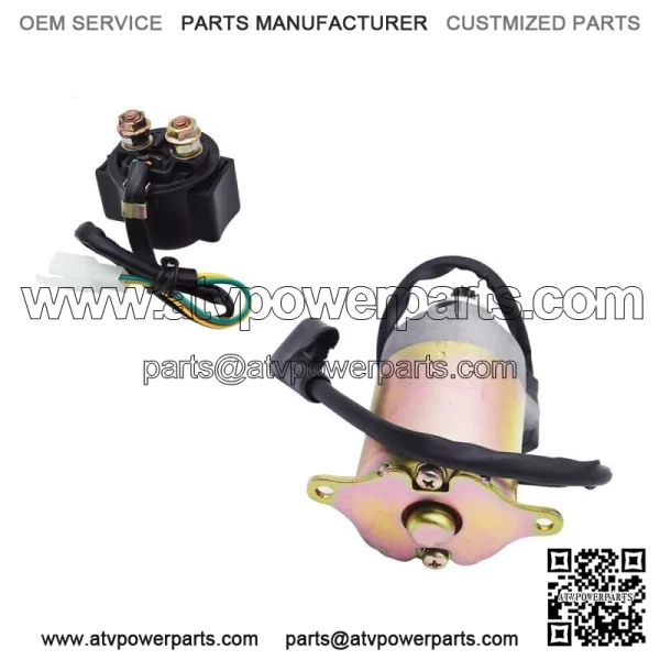 STARTER STARTING MOTOR w/ CABLE RELAY SOLENOID COMBO for Polaris Ranger RZR 170 - Image 5