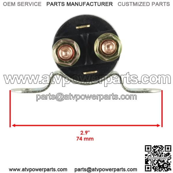 Starter And Relay Solenoid for Bombardier Can-Am Quest 650 / Max 650 2002-2004 - Image 4