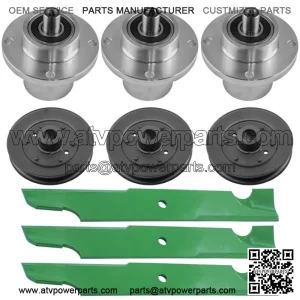 Deck Spindle w/ Pulley Blade for Bad Boy ZT Avenger 54" 2020-2024 / 033-4890-00