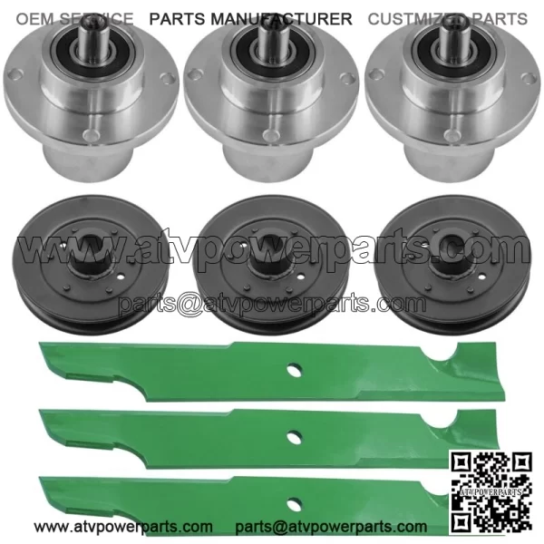 Deck Spindle w/ Pulley Blade for Bad Boy ZT Avenger 54" 2020-2024 / 033-4890-00