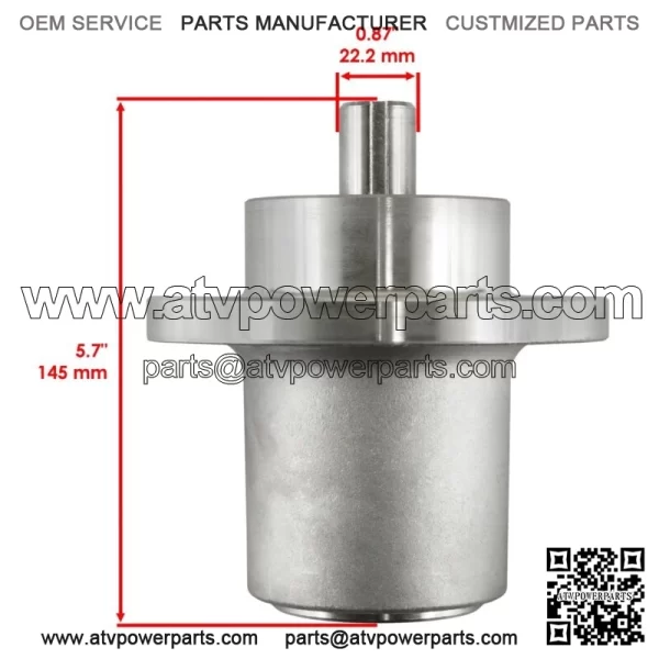 Deck Spindle w/ Pulley Blade for Bad Boy ZT Avenger 54" 2020-2024 / 033-4890-00 - Image 2