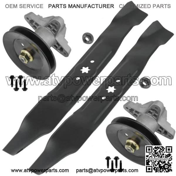 Deck Spindle Pulley Blade For White Outdoor LT1650 ZT-17 ZT-42 Lawn Tractor 42"