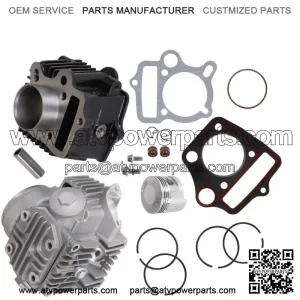 For 1993-2005 Honda TRX90 Sportrax 90CC Top End Rebuild Kit Cylinder Head Piston