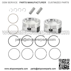 2 Cast Aluminium Cylinder Piston Kit for Polaris Sportsman 800 EFI 2005-2014