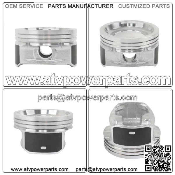 2 Cast Aluminium Cylinder Piston Kit for Polaris Sportsman 800 EFI 2005-2014 - Image 4