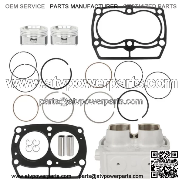 2008-2014 Cylinder Piston Gasket Top End Kit for Polaris Ranger 800 RZR 800 - Image 2