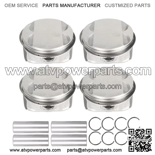 2.4l Pistons & Rings Kit Fit For Buick Chevrolet Gmc Pontiac Saturn 12578324 - Image 3