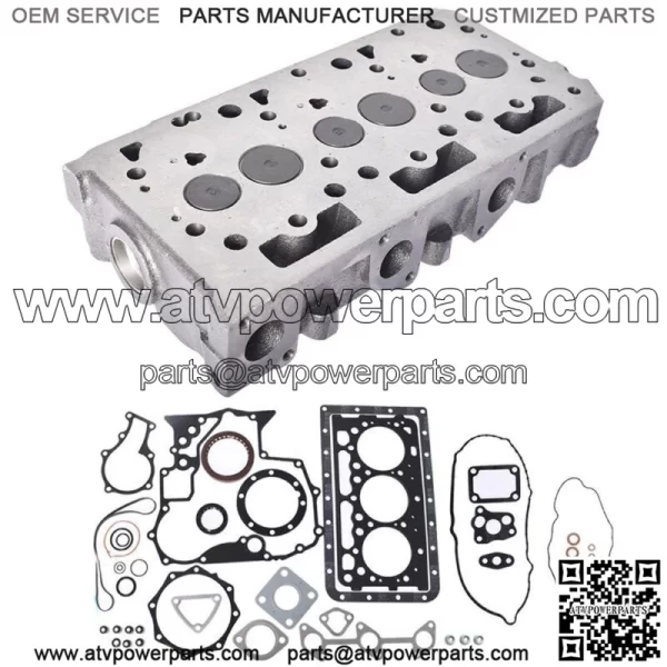New "Complete" Cylinder Head & Full Gasket Kit FITS Kubota D902 ZD323