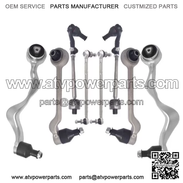For BMW E90 Front Control Arm Ball Joint Sway Bar Link Tie Rods Suspension kit