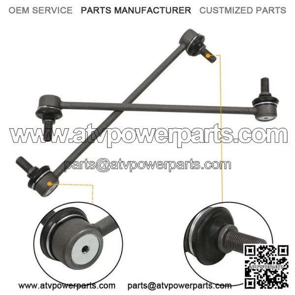 FIT For 2011-2019 Toyota Sienna Front Sway Bar Links + Front Bushings 4PC - Image 3