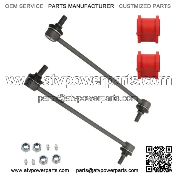 FIT For 2011-2019 Toyota Sienna Front Sway Bar Links + Front Bushings 4PC - Image 5