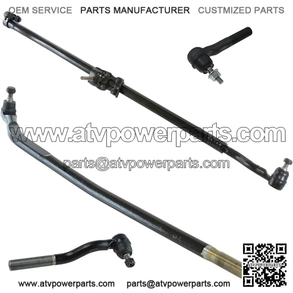 4 Piece Kit Inner Outer Tie Rod End Drag Link LH RH for 07-16 JK Wrangler