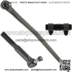 Steering Kit 3 Piece Set Drag Link Tie Rod Adjusting Sleeve Pitman Arm for Ford