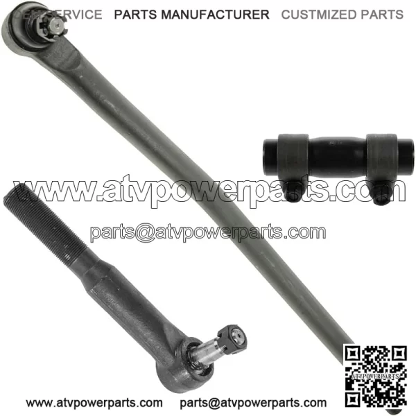 Steering Kit 3 Piece Set Drag Link Tie Rod Adjusting Sleeve Pitman Arm for Ford