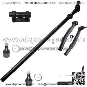 4WD Front 7pc Suspension Kit for 2005-2016 Ford F-250 F-350 Super Duty Lower Ball Joints Drag Link Outer Tie Rods 2006 2007 2008 2009 2010 2011 2012 2013 2014 2015 Replacement