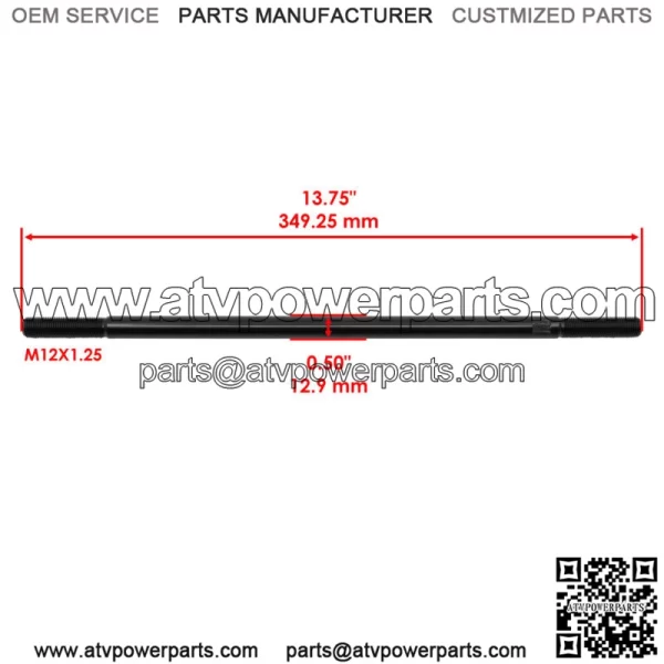 2 Tie Rod End Set for Can-Am Outlander 800 12-15/ Outlander Max 800 R 4X4 13-15 - Image 2