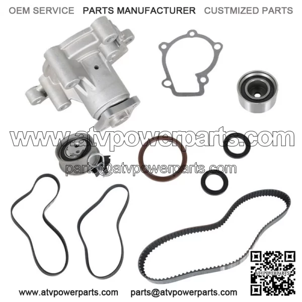 Gates HTD Timing Belt Kit Water Pump For 2005-2010 Hyundai Kia 2.0L G4GC G4GF