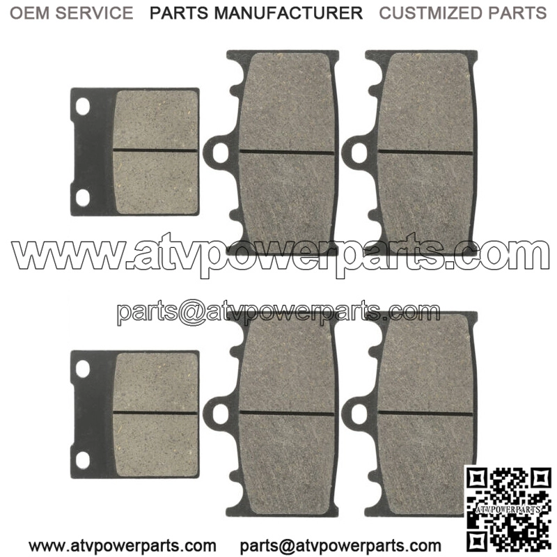 Front Rear Brake Pads for Suzuki GSX-R750 GSXR750 2000-2003 / TL1000S 1997-2001