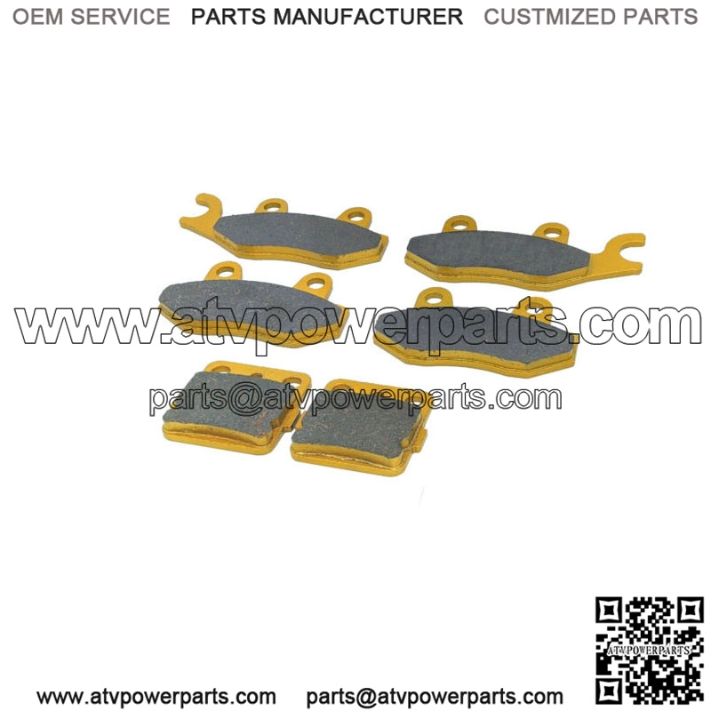 Yamaha YFZ 450 Ceramic Brake Pad Set Front & Rear 2004-2005 (For: Yamaha)