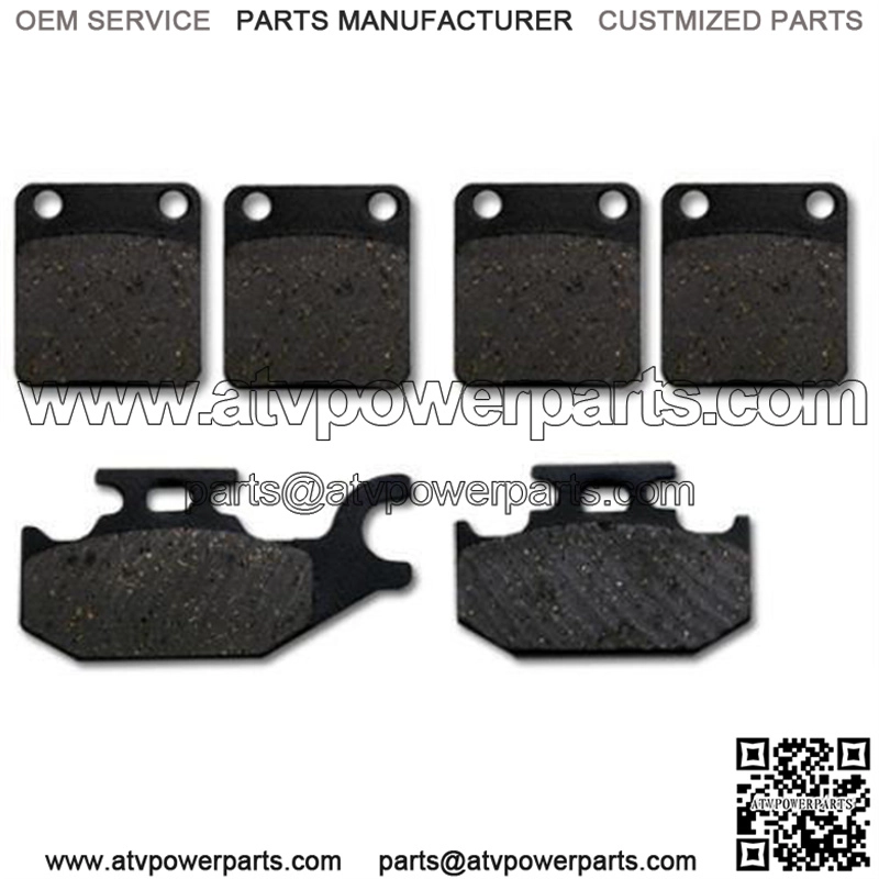 Yamaha Front + Rear Brake Pads YFM 400 450 Grizzly (07-10) Wolverine (06-10) (For: Yamaha)
