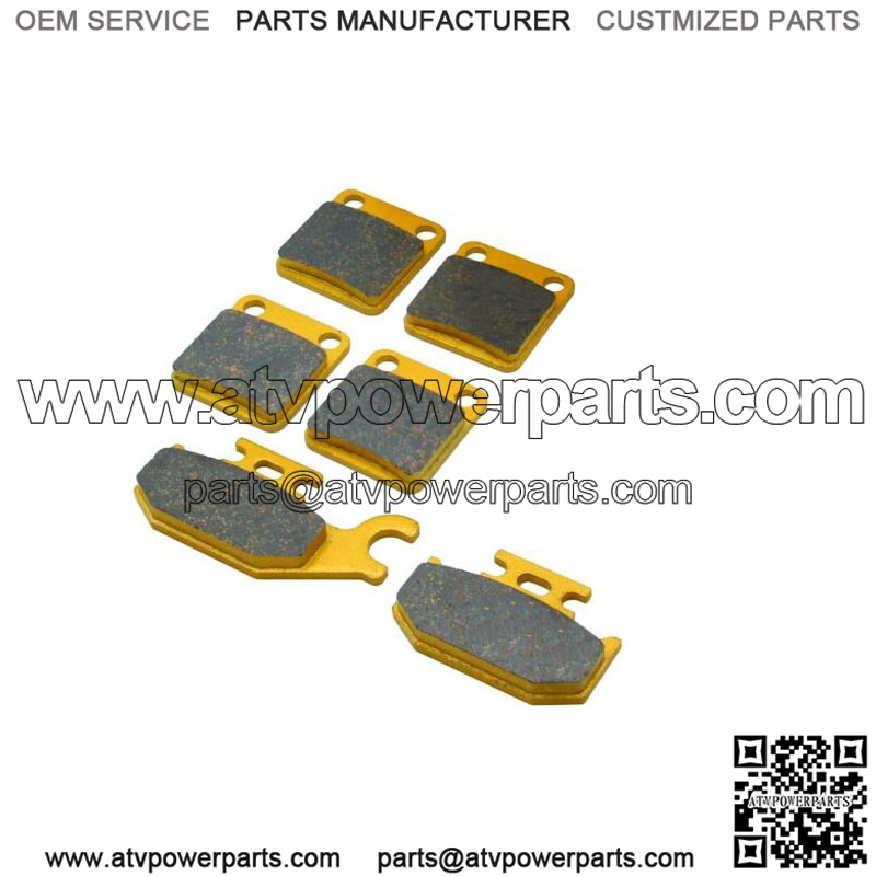 Yamaha YFM Wolverine 450 2006-2010 Ceramic Brake Pad Set (For: Yamaha)