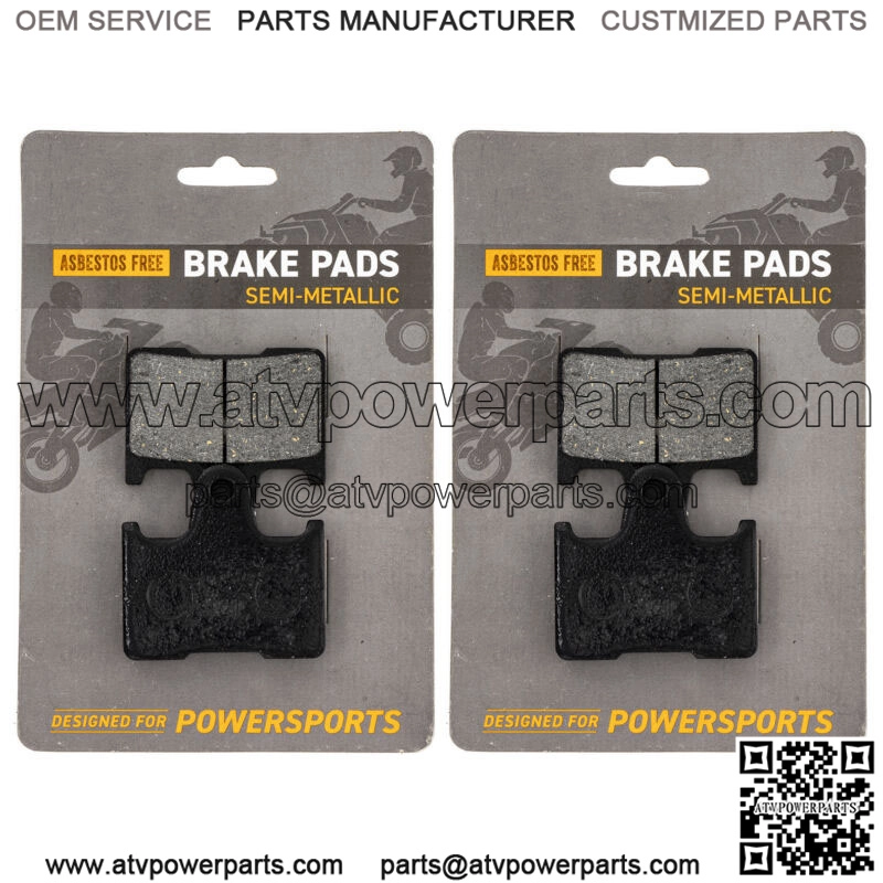 Brake Pad Set for Yamaha RX1 RS Vector Venture Rear Semi-Metallic 2 Pack (For: Yamaha)