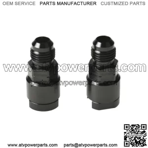 2x Fuel Rail EFI Fitting 6AN Male to 5/16" Quick-Disconnect Screw-On Adapter
