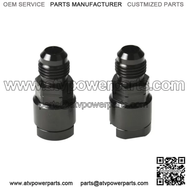 2x Fuel Rail EFI Fitting 6AN Male to 5/16" Quick-Disconnect Screw-On Adapter