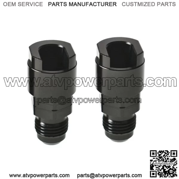 2x Fuel Rail EFI Fitting 6AN Male to 5/16" Quick-Disconnect Screw-On Adapter - Image 2