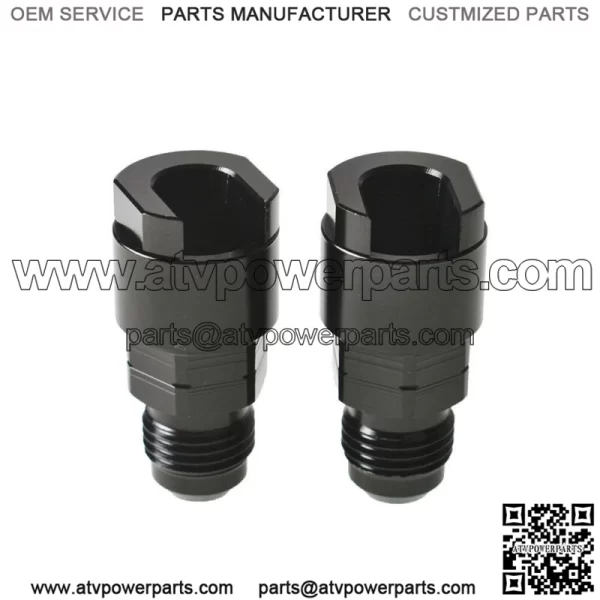 2x Fuel Rail EFI Fitting 6AN Male to 5/16" Quick-Disconnect Screw-On Adapter - Image 5